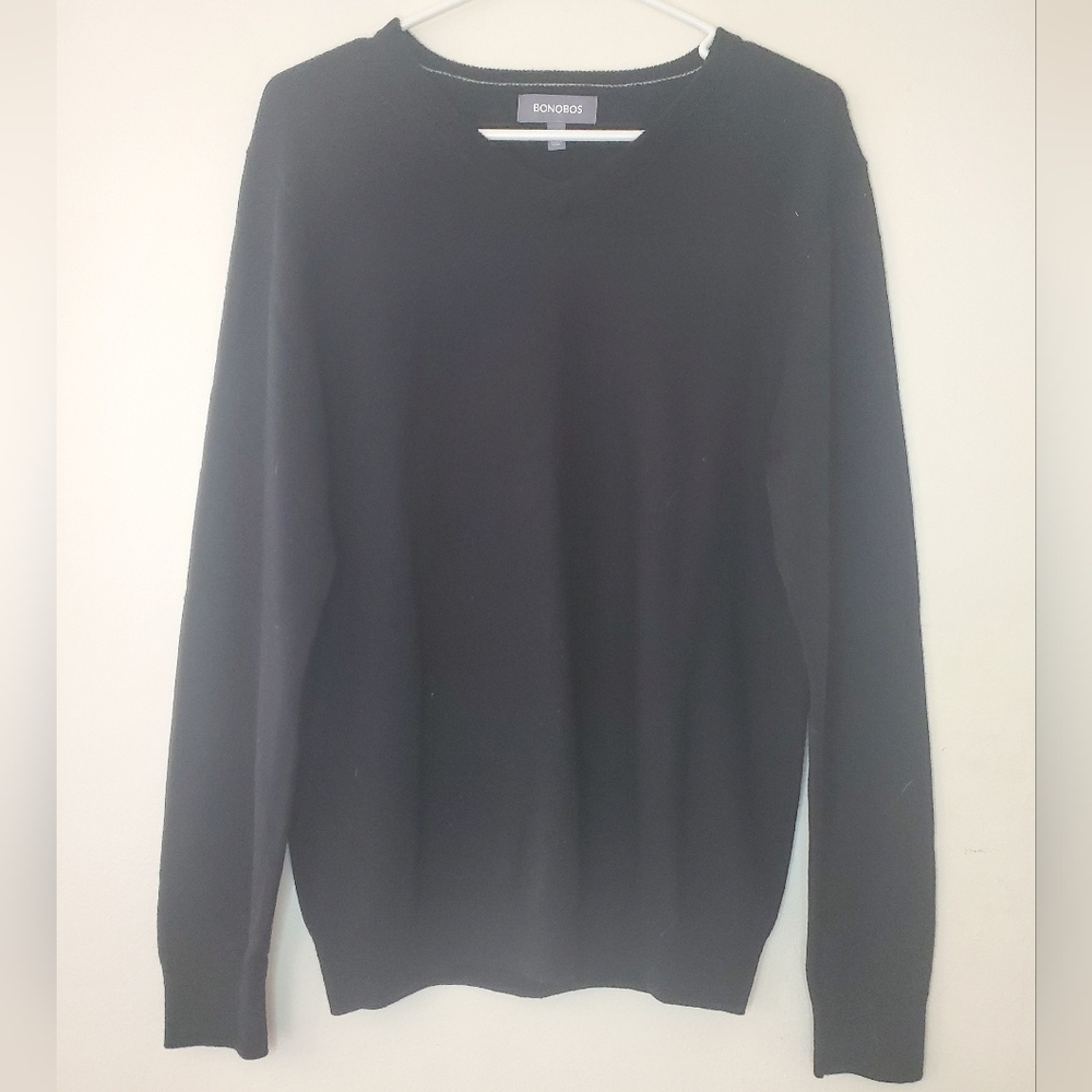 (Bundle Of 2) Bonobos V-neck Merino Wool Preppy Mens Sweaters Size Medium